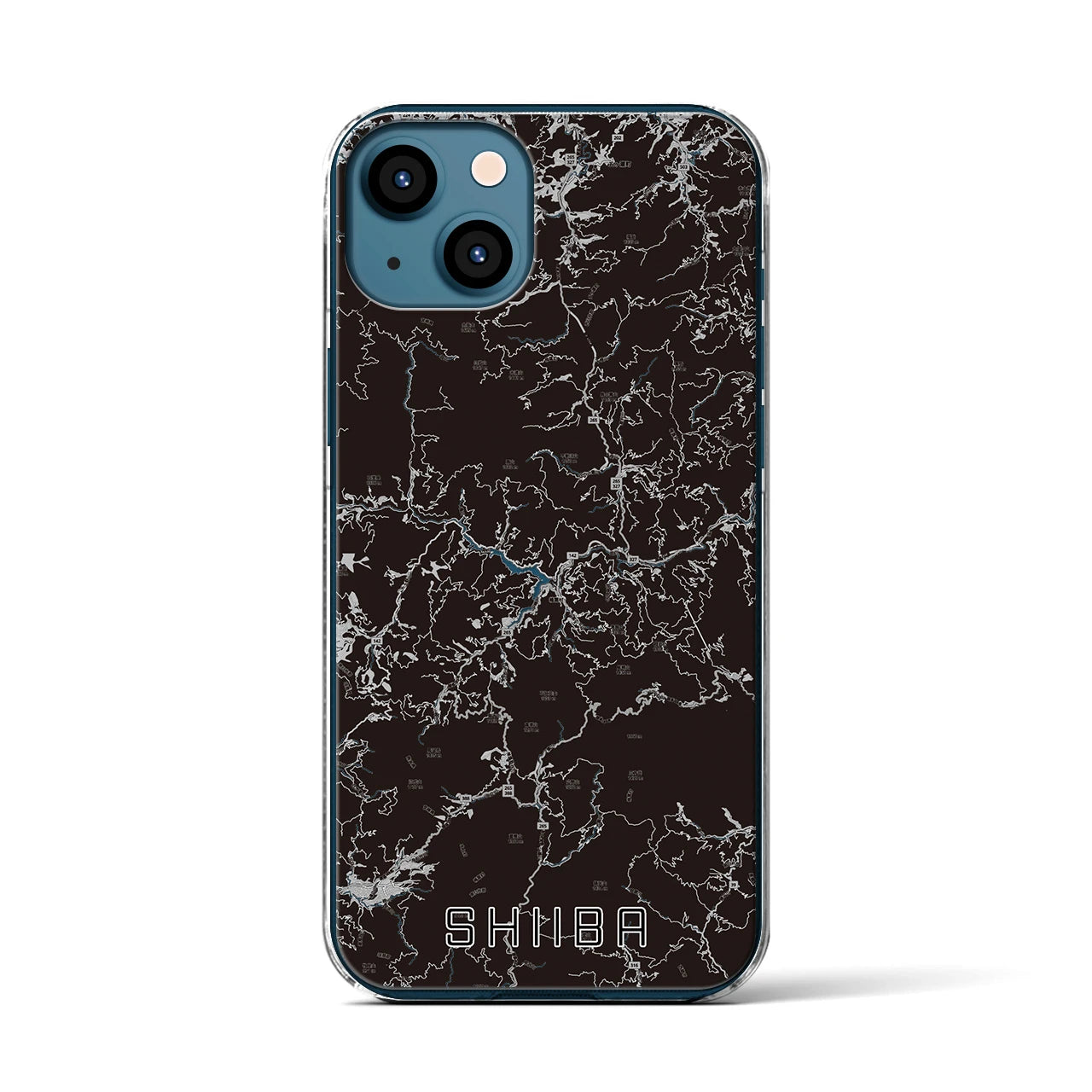 【椎葉(宮崎県)】地図柄iPhoneケース(クリアタイプ)