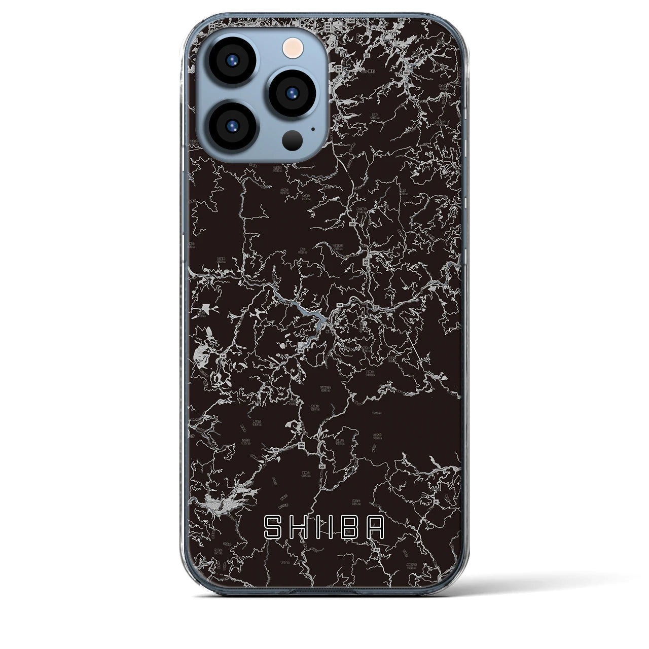 【椎葉(宮崎県)】地図柄iPhoneケース(クリアタイプ)