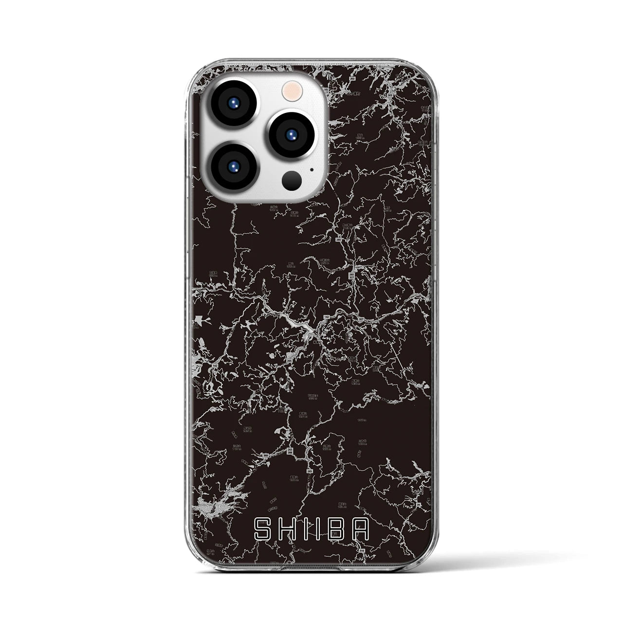 【椎葉(宮崎県)】地図柄iPhoneケース(クリアタイプ)