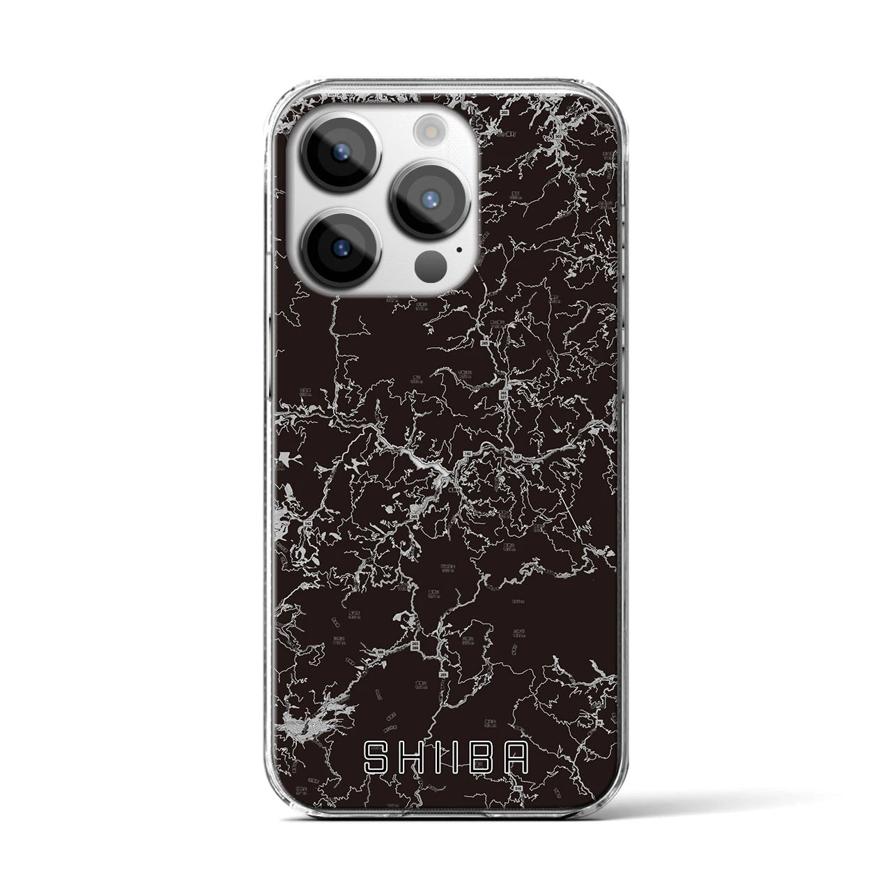 【椎葉(宮崎県)】地図柄iPhoneケース(クリアタイプ)