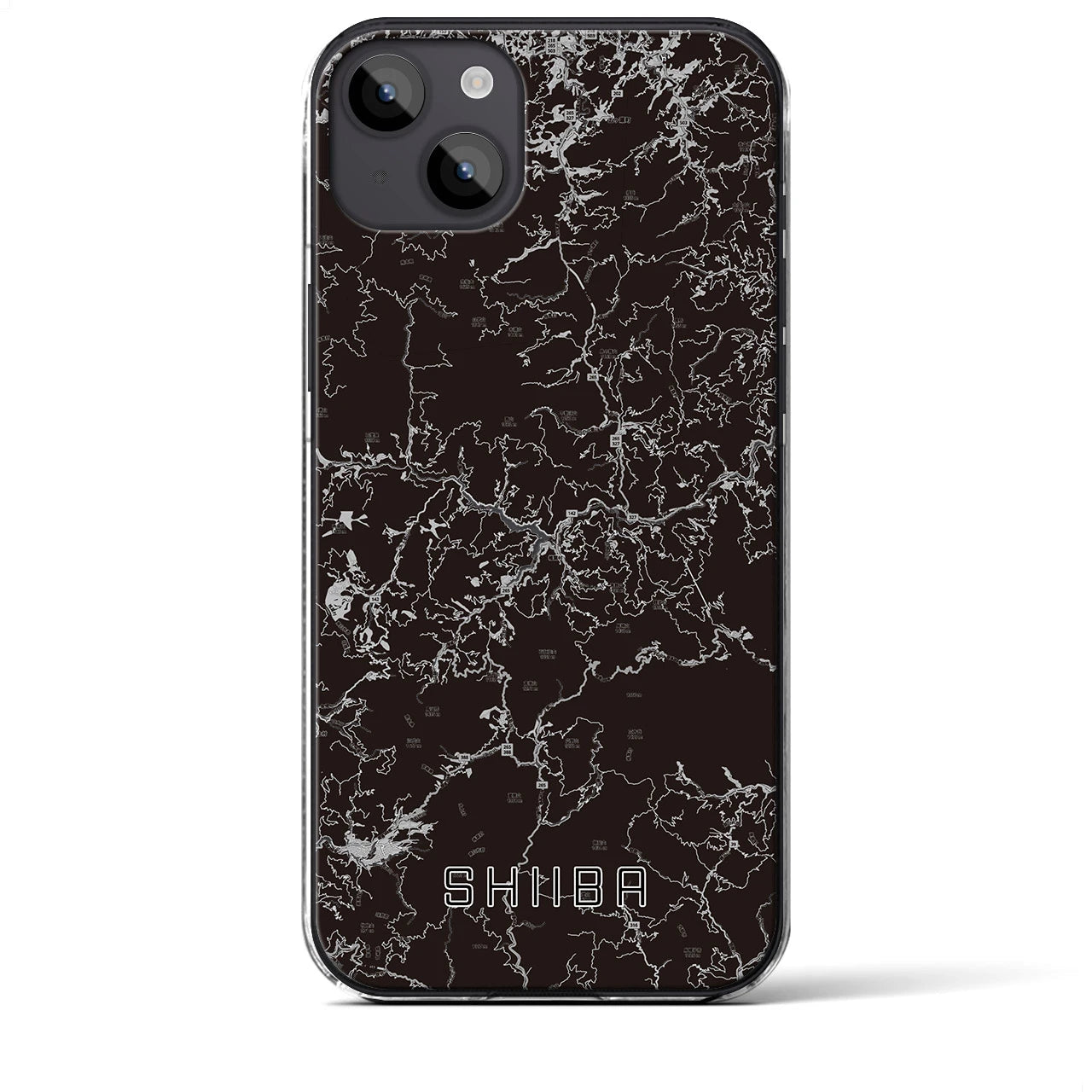 【椎葉(宮崎県)】地図柄iPhoneケース(クリアタイプ)