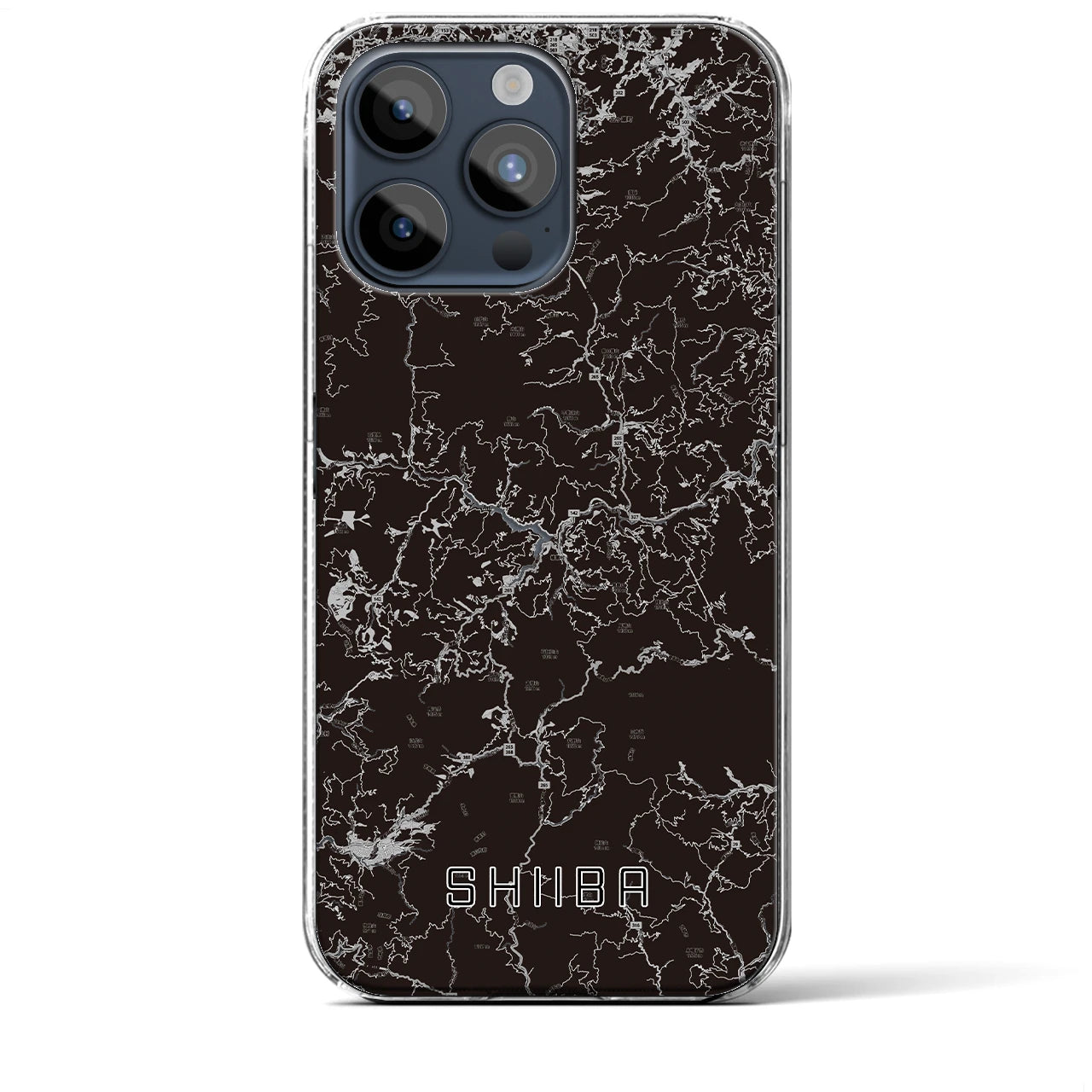 【椎葉(宮崎県)】地図柄iPhoneケース(クリアタイプ)