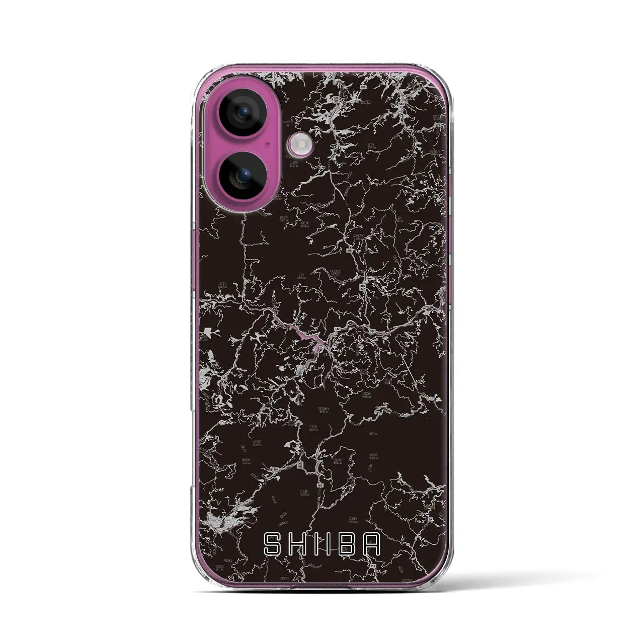 【椎葉(宮崎県)】地図柄iPhoneケース(クリアタイプ)