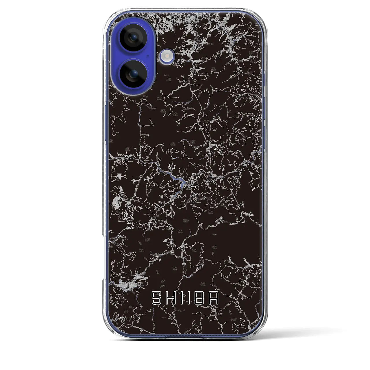 【椎葉(宮崎県)】地図柄iPhoneケース(クリアタイプ)