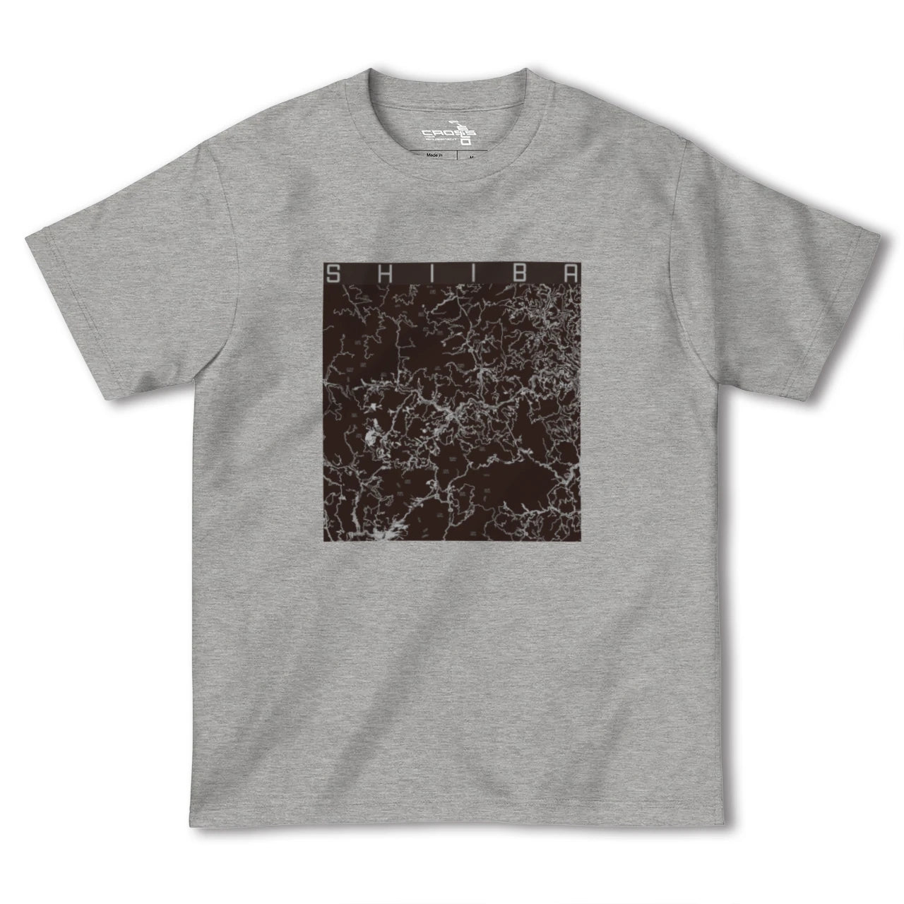 【椎葉(宮崎県)】地図柄ヘビーウェイトTシャツ