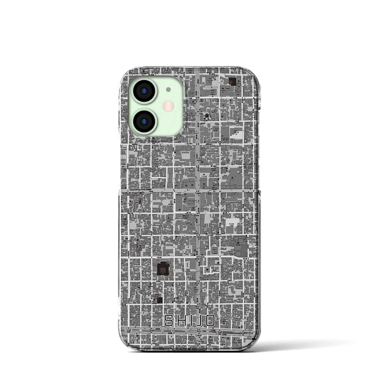 【四条(京都府)】地図柄iPhoneケース(クリアタイプ)