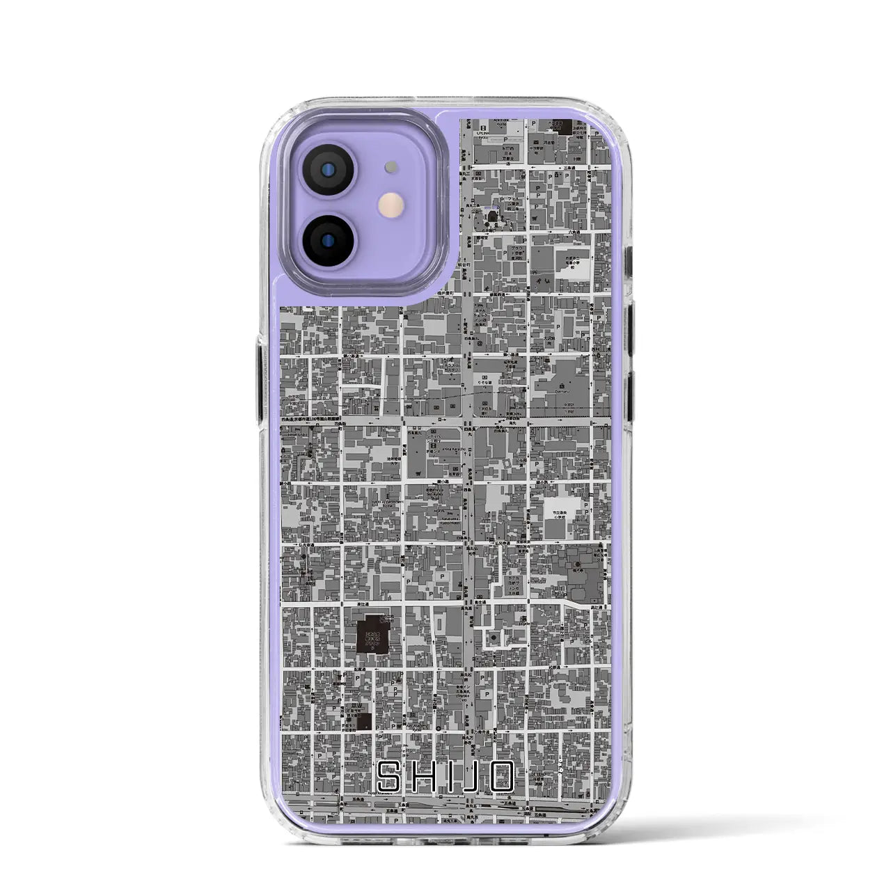 【四条(京都府)】地図柄iPhoneケース(MagSafeタイプ)