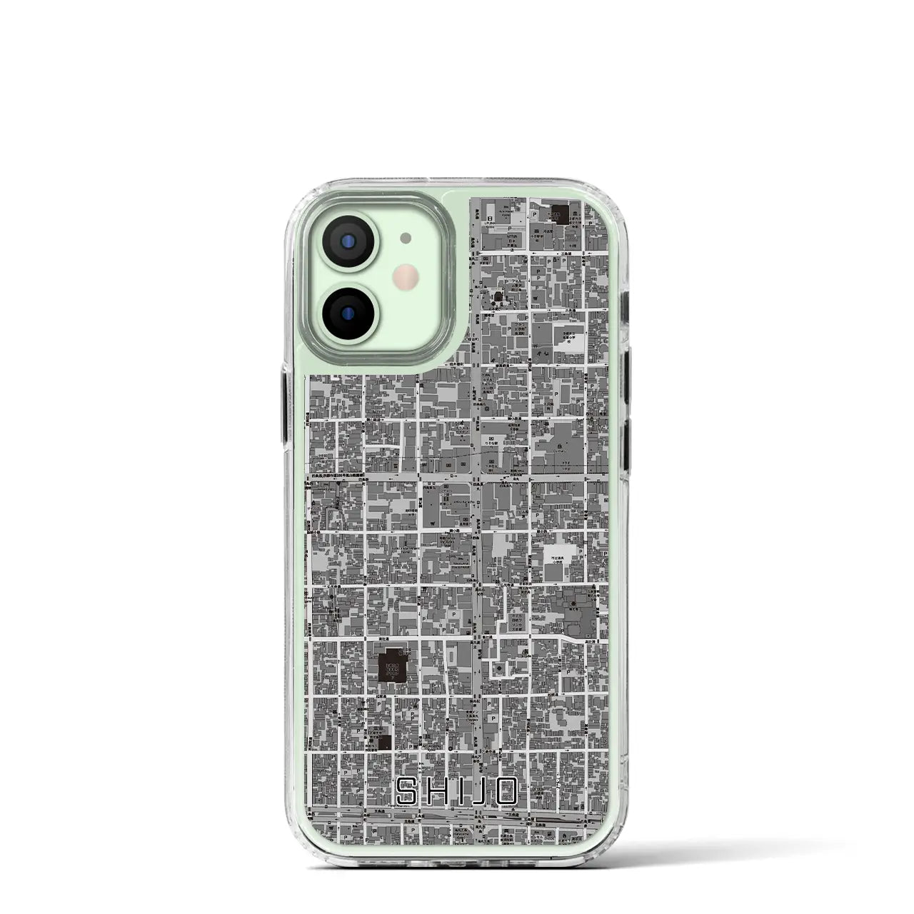 【四条(京都府)】地図柄iPhoneケース(MagSafeタイプ)