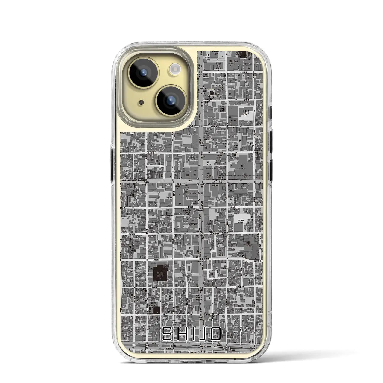 【四条(京都府)】地図柄iPhoneケース(MagSafeタイプ)