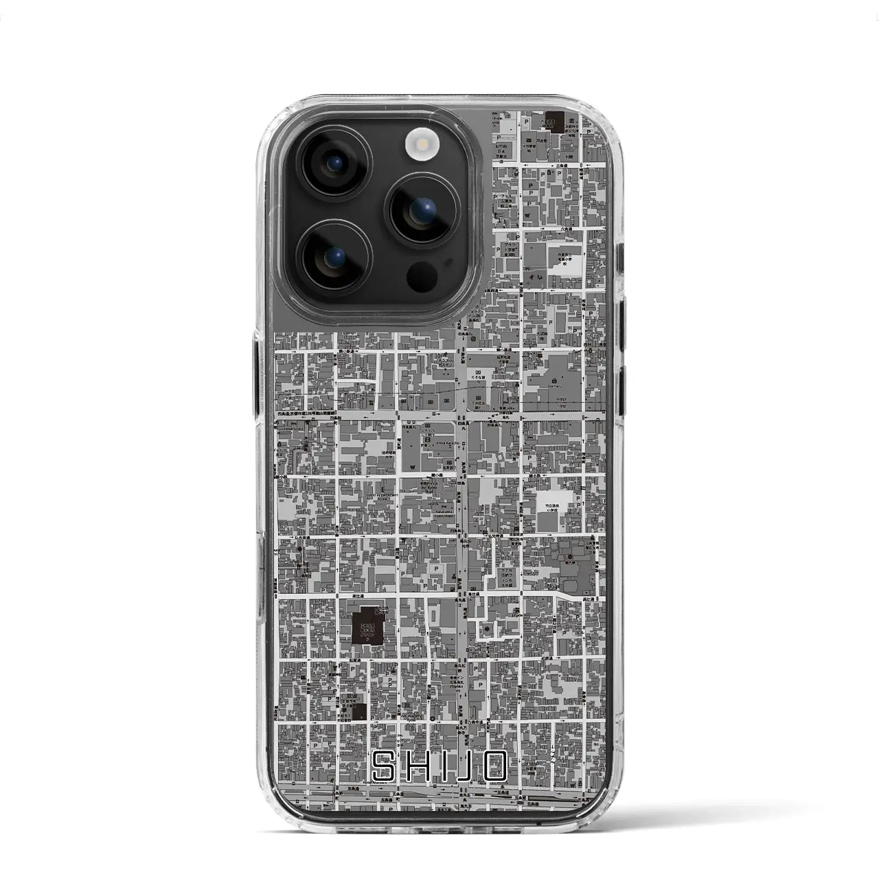 【四条(京都府)】地図柄iPhoneケース(MagSafeタイプ)