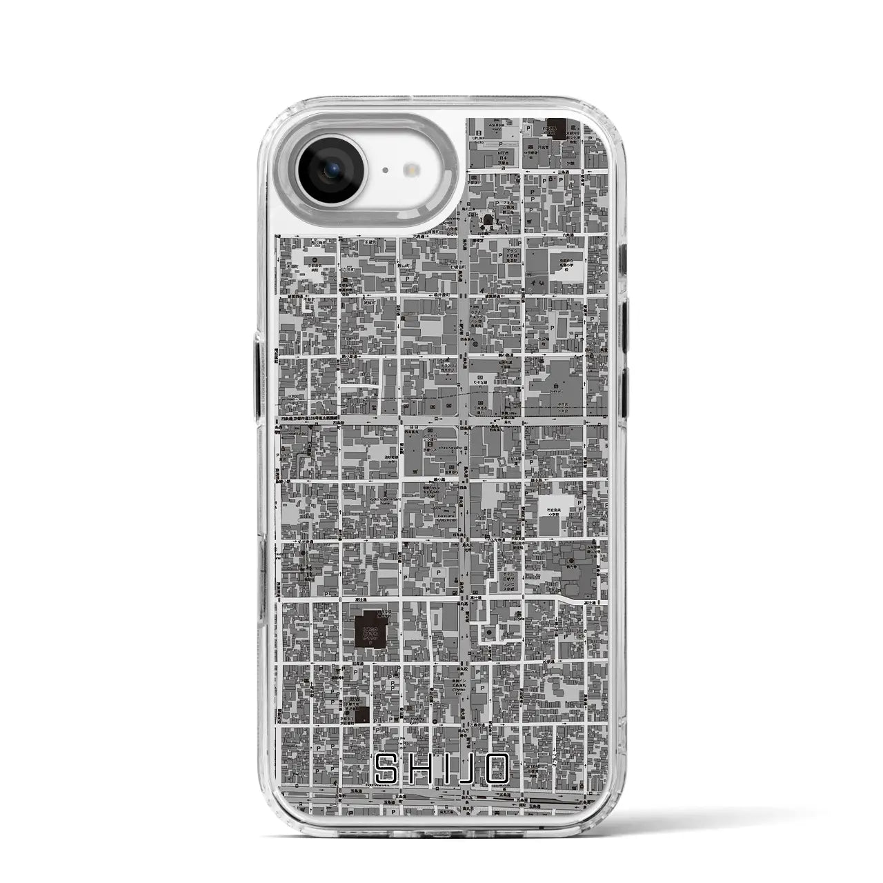 【四条(京都府)】地図柄iPhoneケース(MagSafeタイプ)