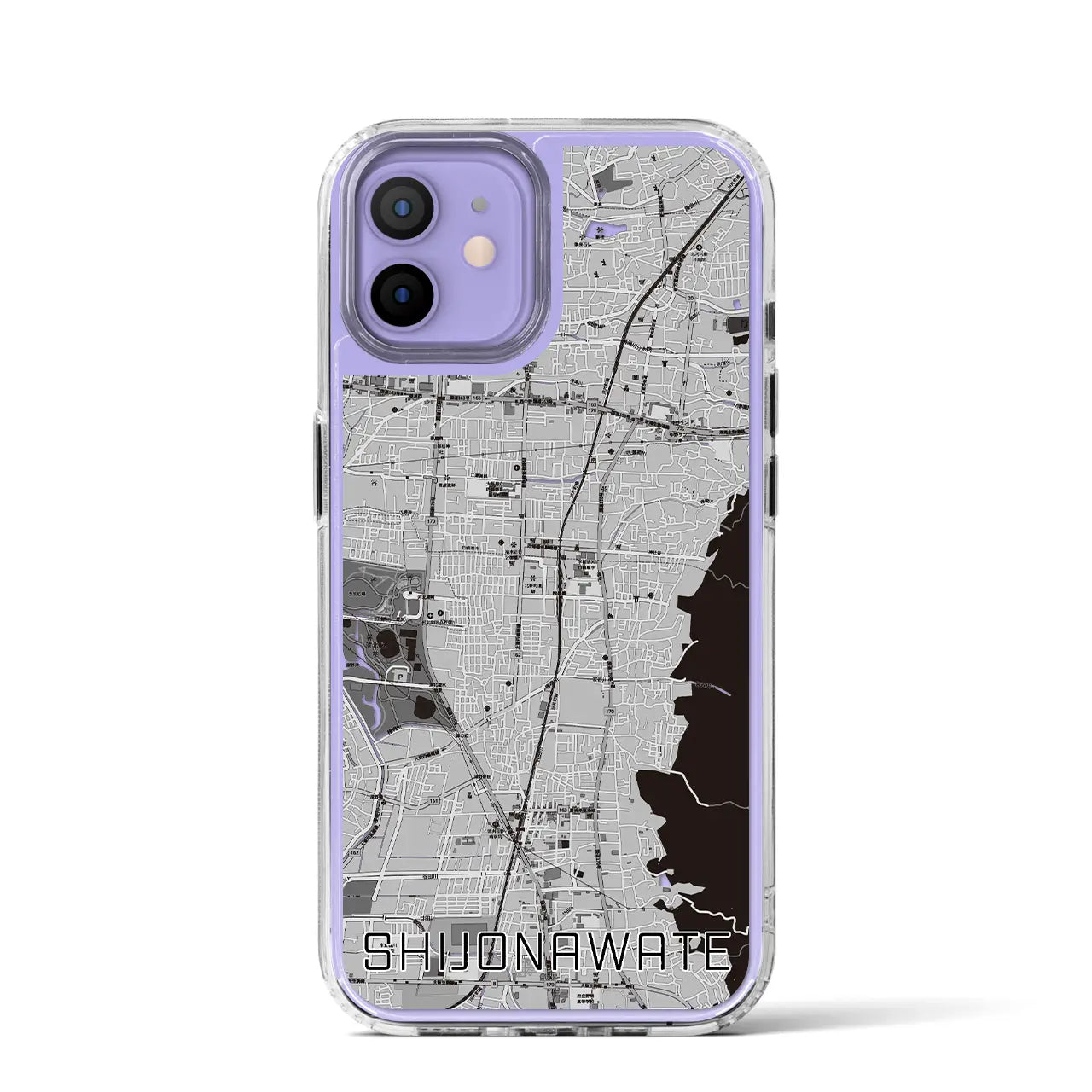 【四条畷(大阪府)】地図柄iPhoneケース(MagSafeタイプ)