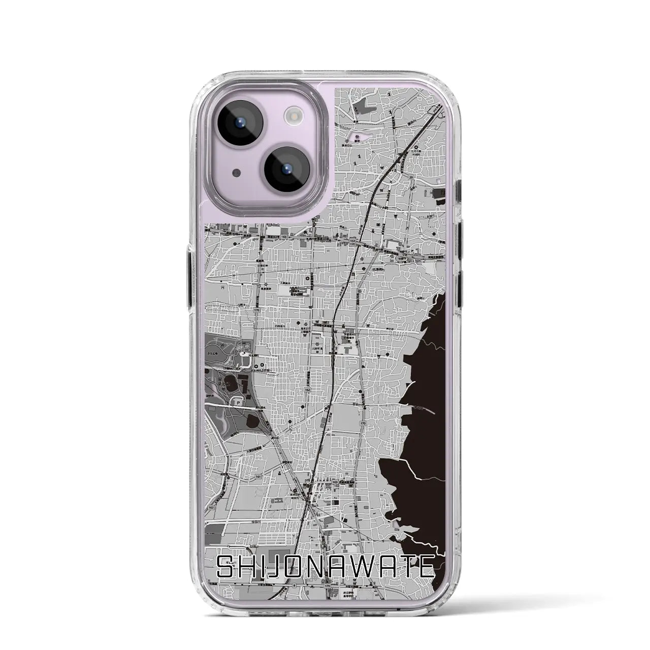 【四条畷(大阪府)】地図柄iPhoneケース(MagSafeタイプ)