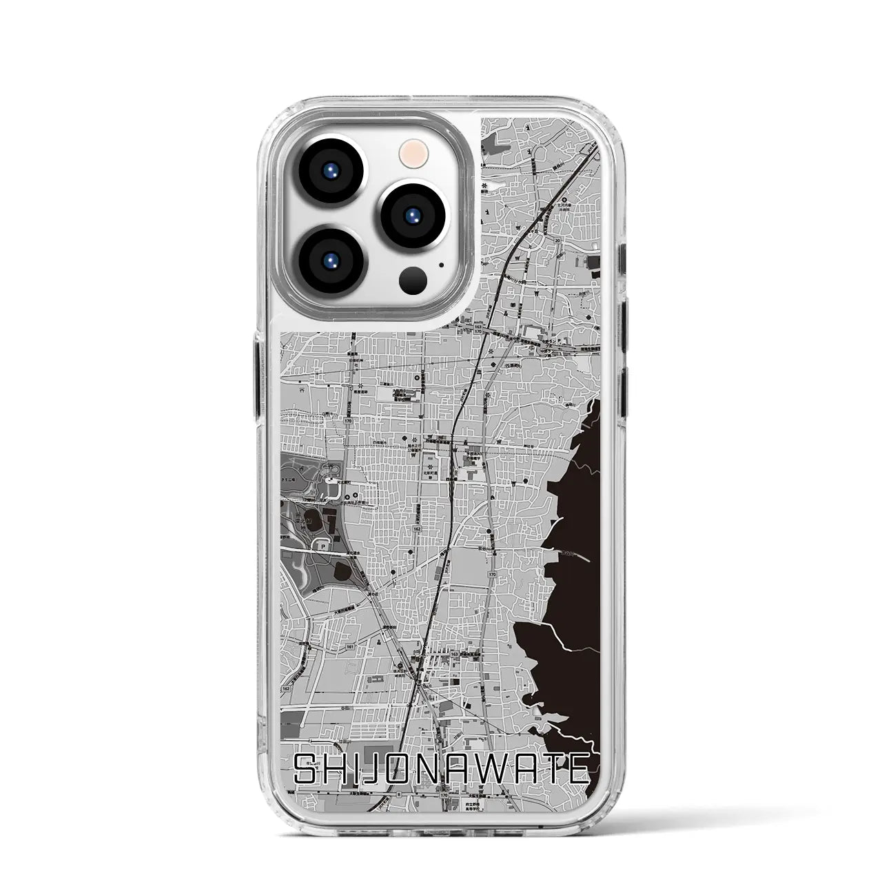【四条畷(大阪府)】地図柄iPhoneケース(MagSafeタイプ)