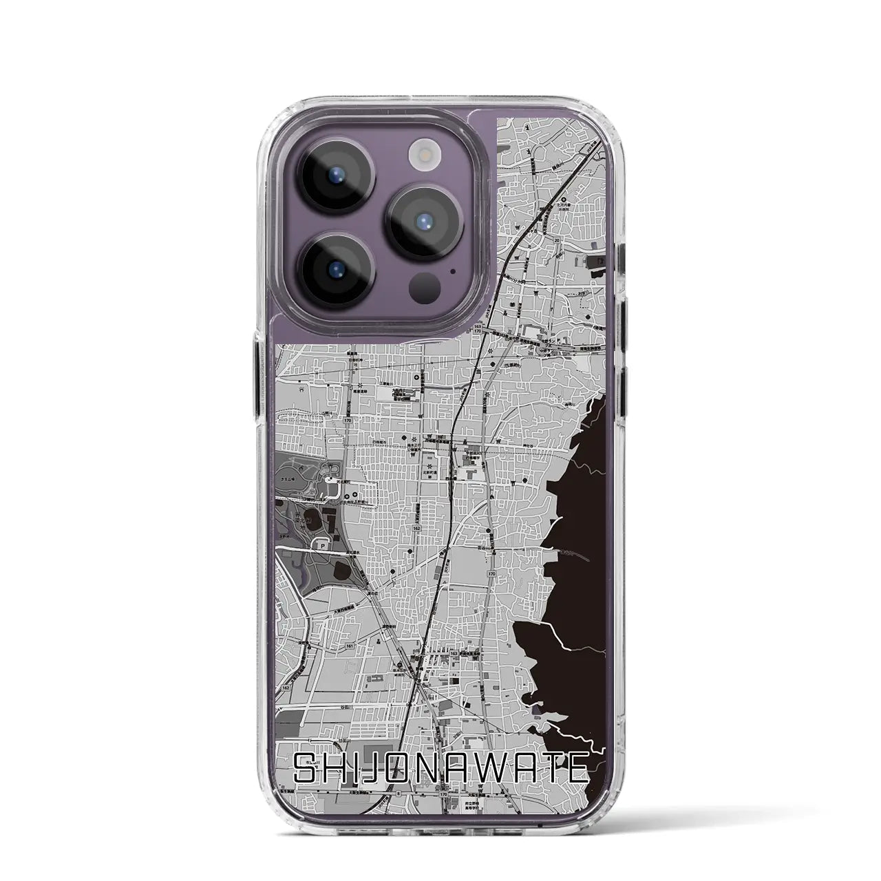 【四条畷(大阪府)】地図柄iPhoneケース(MagSafeタイプ)