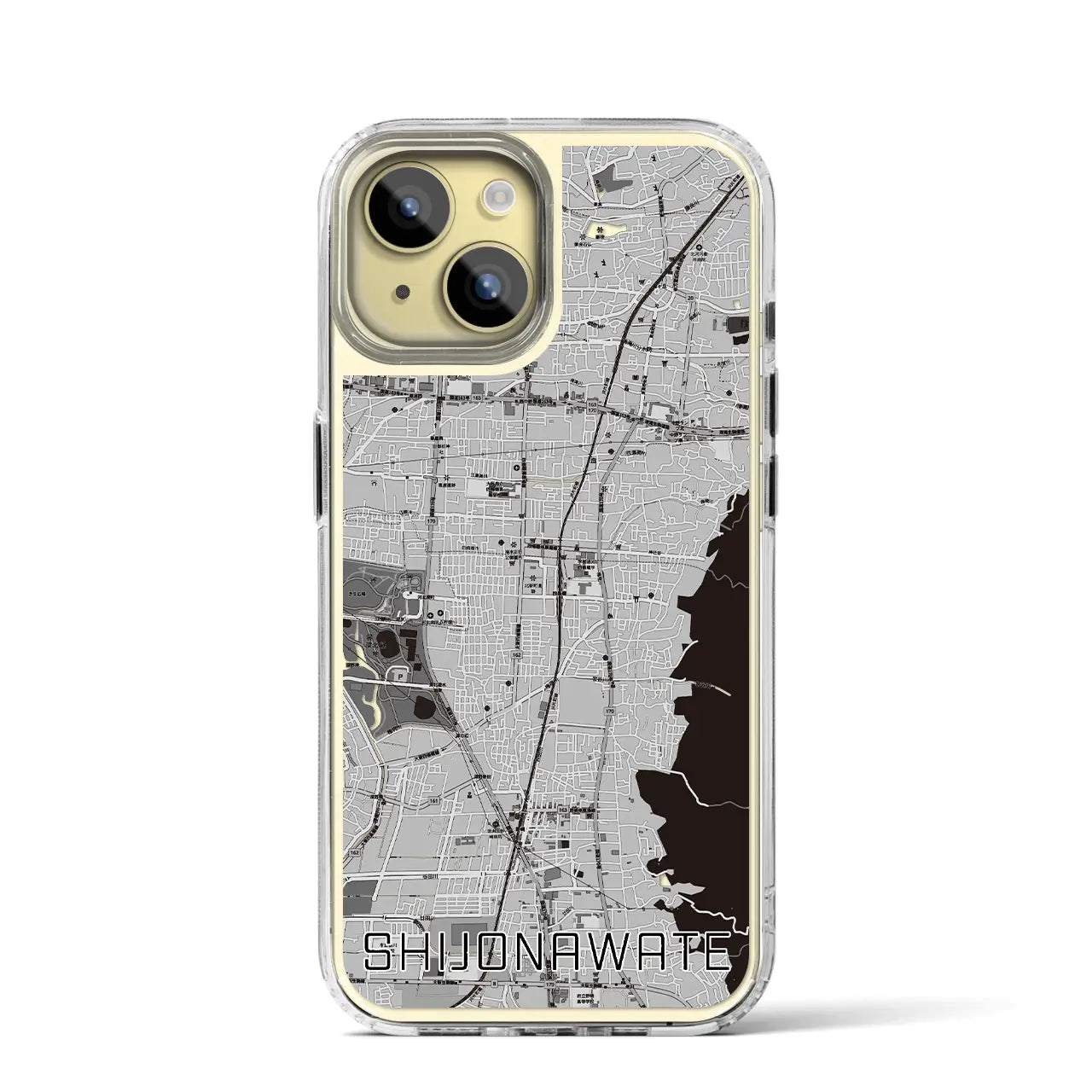 【四条畷(大阪府)】地図柄iPhoneケース(MagSafeタイプ)