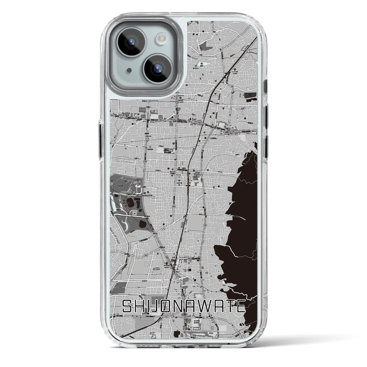 【四条畷(大阪府)】地図柄iPhoneケース(MagSafeタイプ)