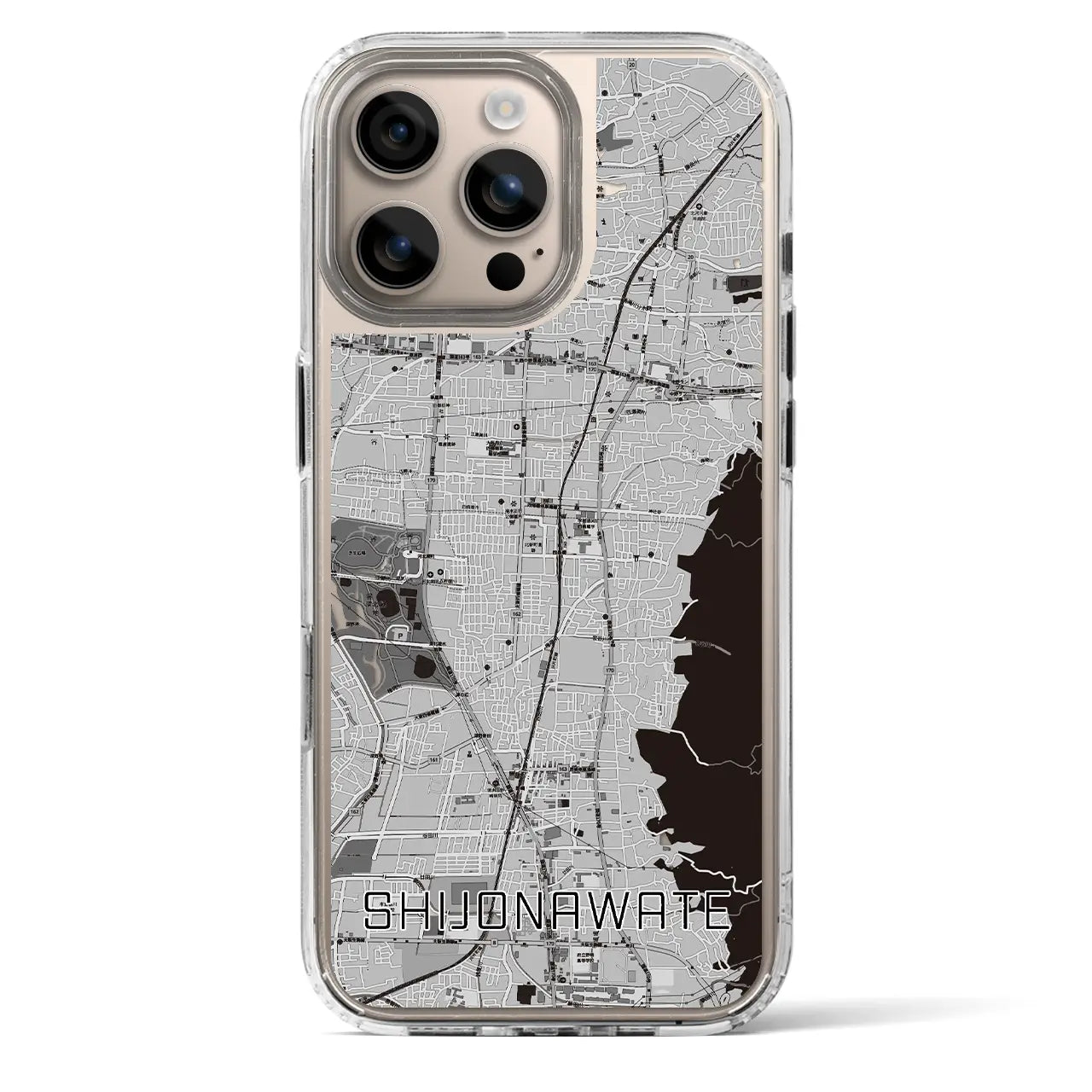 【四条畷(大阪府)】地図柄iPhoneケース(MagSafeタイプ)