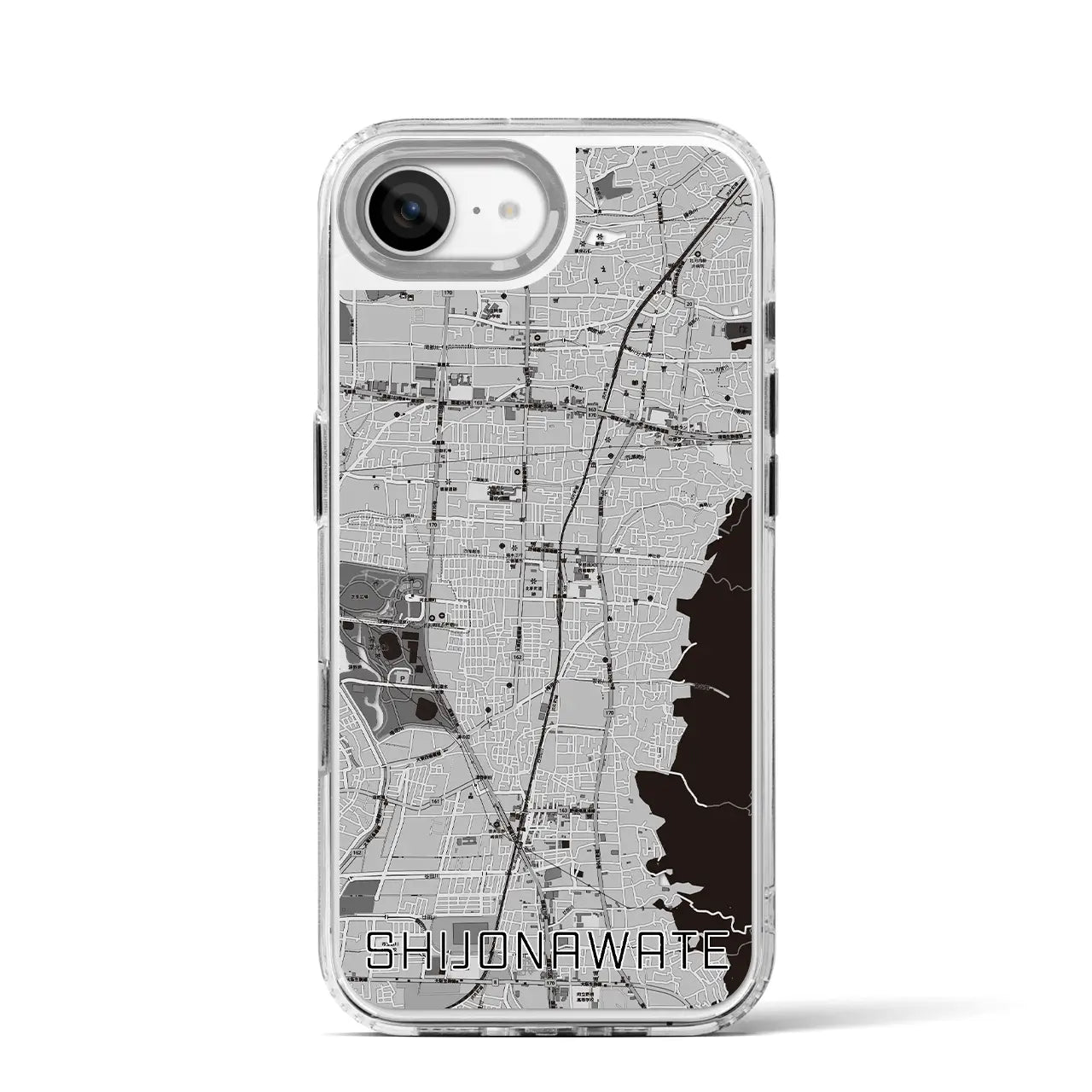 【四条畷(大阪府)】地図柄iPhoneケース(MagSafeタイプ)
