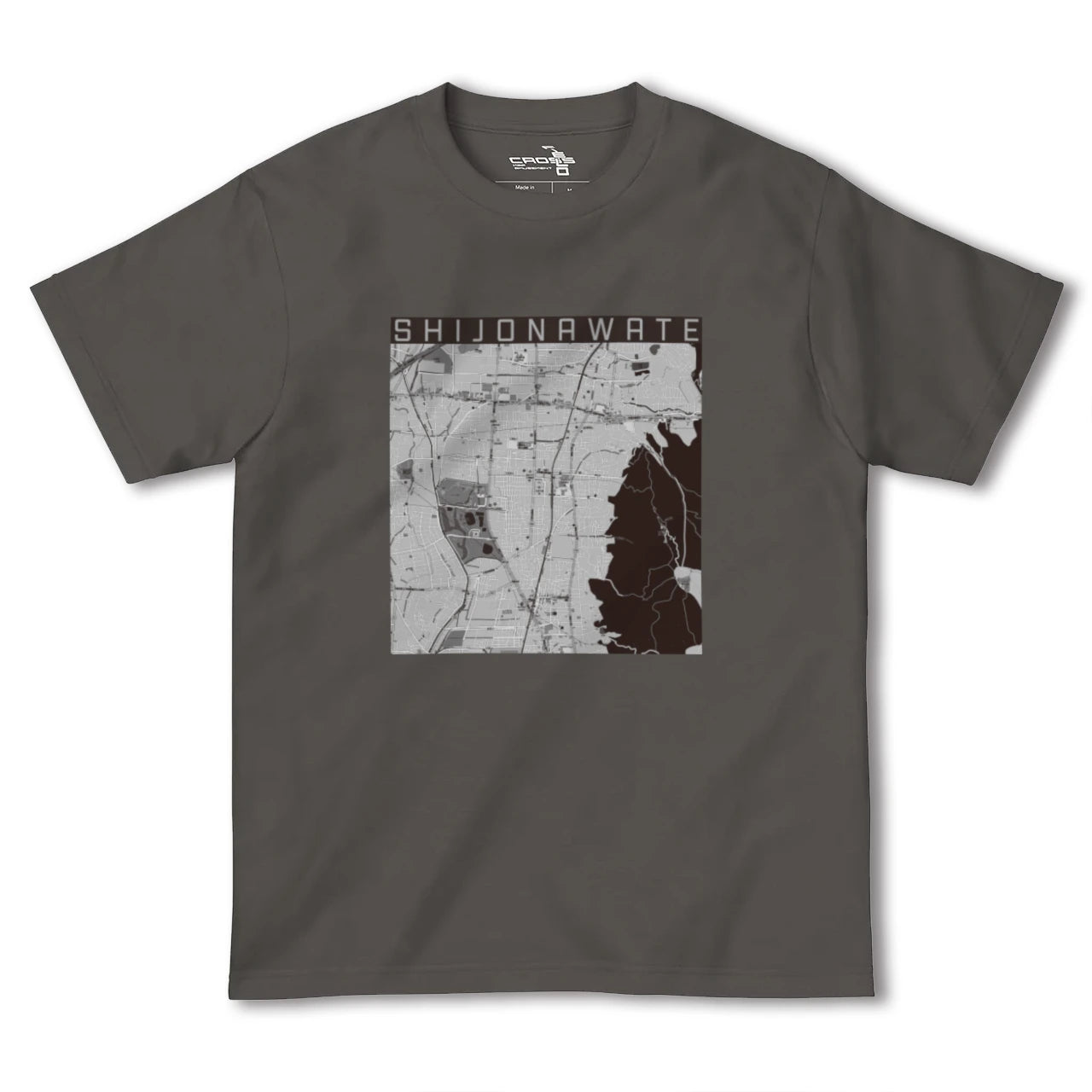 【四条畷(大阪府)】地図柄ヘビーウェイトTシャツ