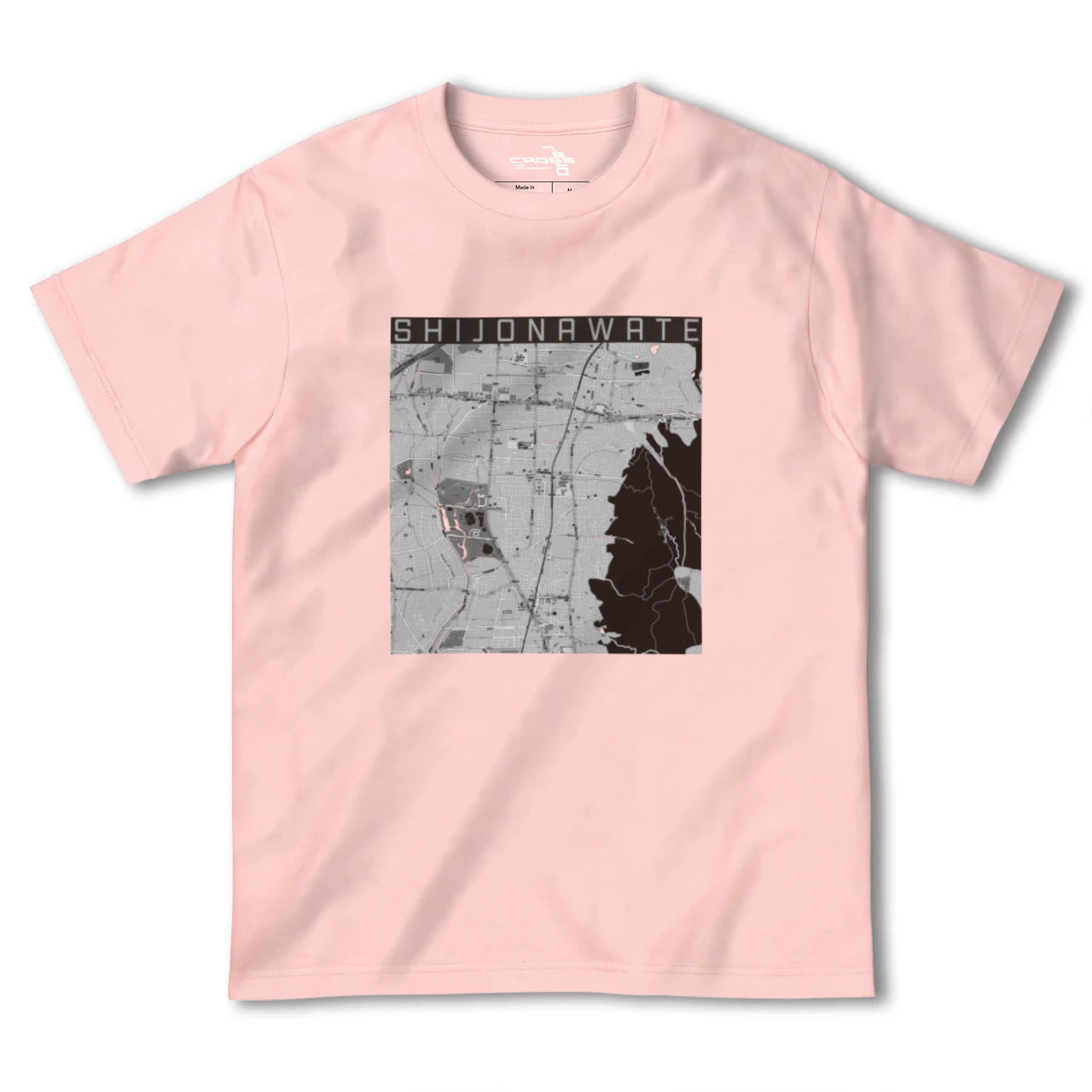 【四条畷(大阪府)】地図柄ヘビーウェイトTシャツ