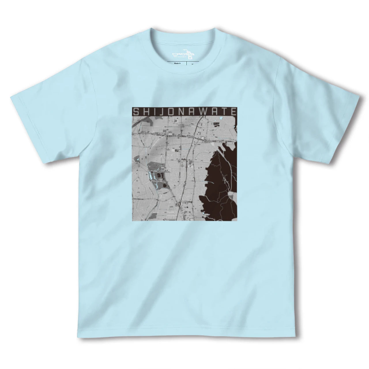 【四条畷(大阪府)】地図柄ヘビーウェイトTシャツ