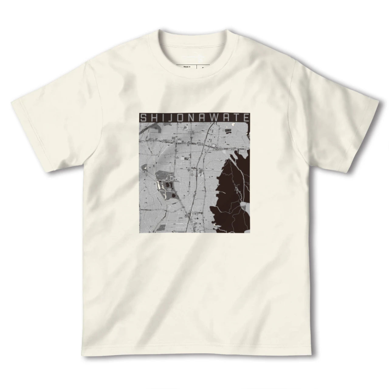 【四条畷(大阪府)】地図柄ヘビーウェイトTシャツ