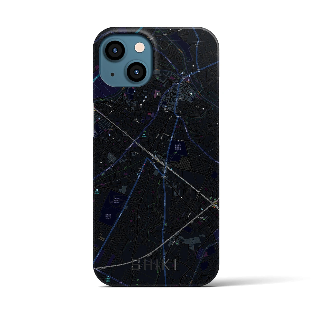 【志木(埼玉県)】地図柄iPhoneケース(バックカバータイプ)