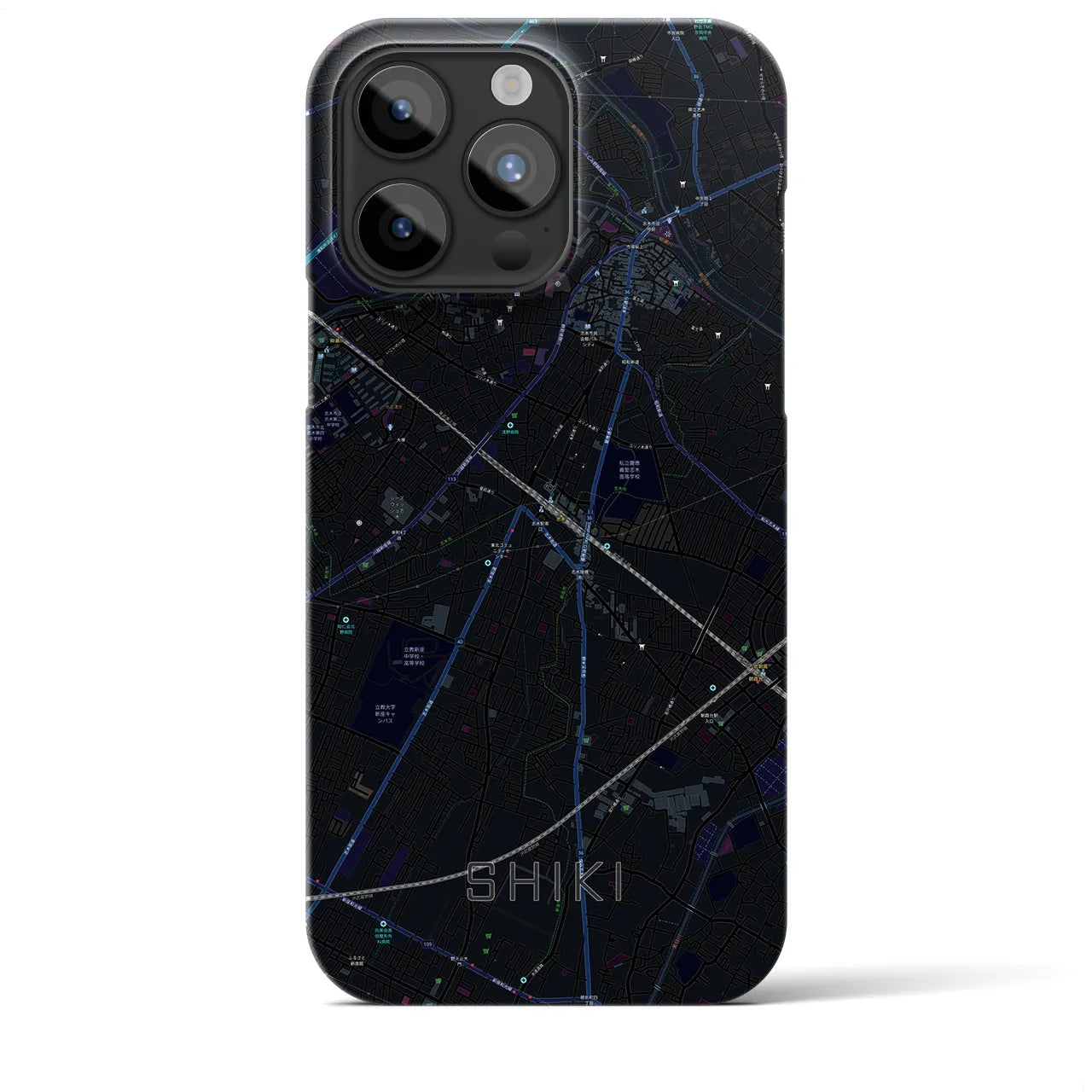 【志木(埼玉県)】地図柄iPhoneケース(バックカバータイプ)