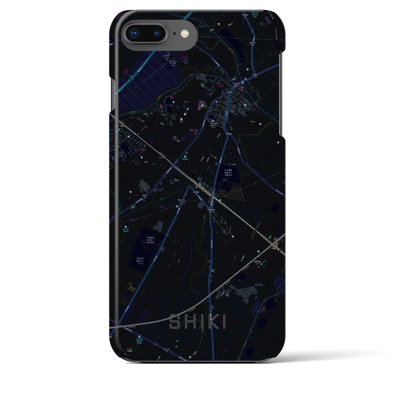 【志木(埼玉県)】地図柄iPhoneケース(バックカバータイプ)