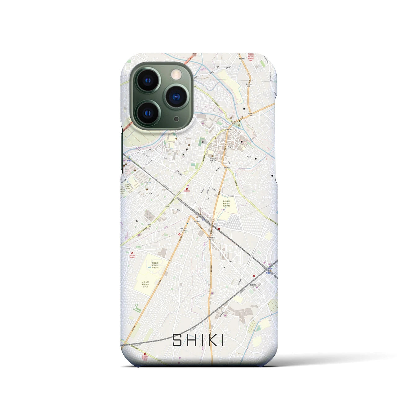 【志木(埼玉県)】地図柄iPhoneケース(バックカバータイプ)