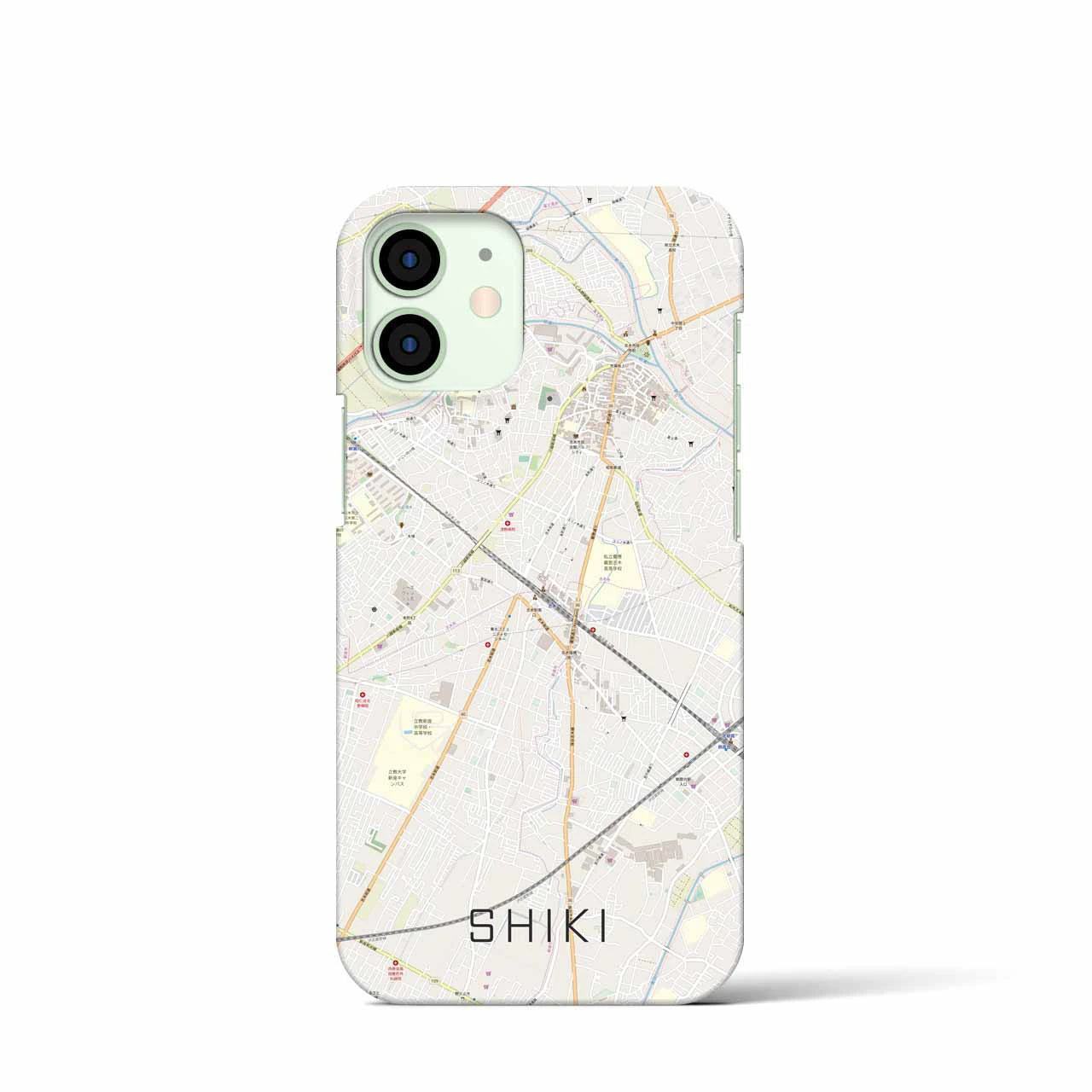【志木(埼玉県)】地図柄iPhoneケース(バックカバータイプ)
