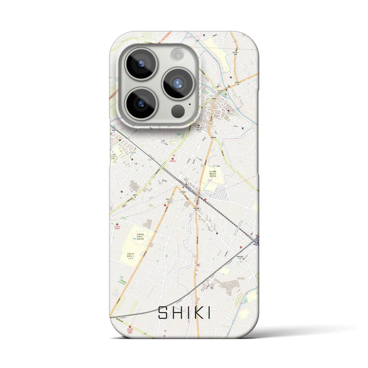 【志木(埼玉県)】地図柄iPhoneケース(バックカバータイプ)