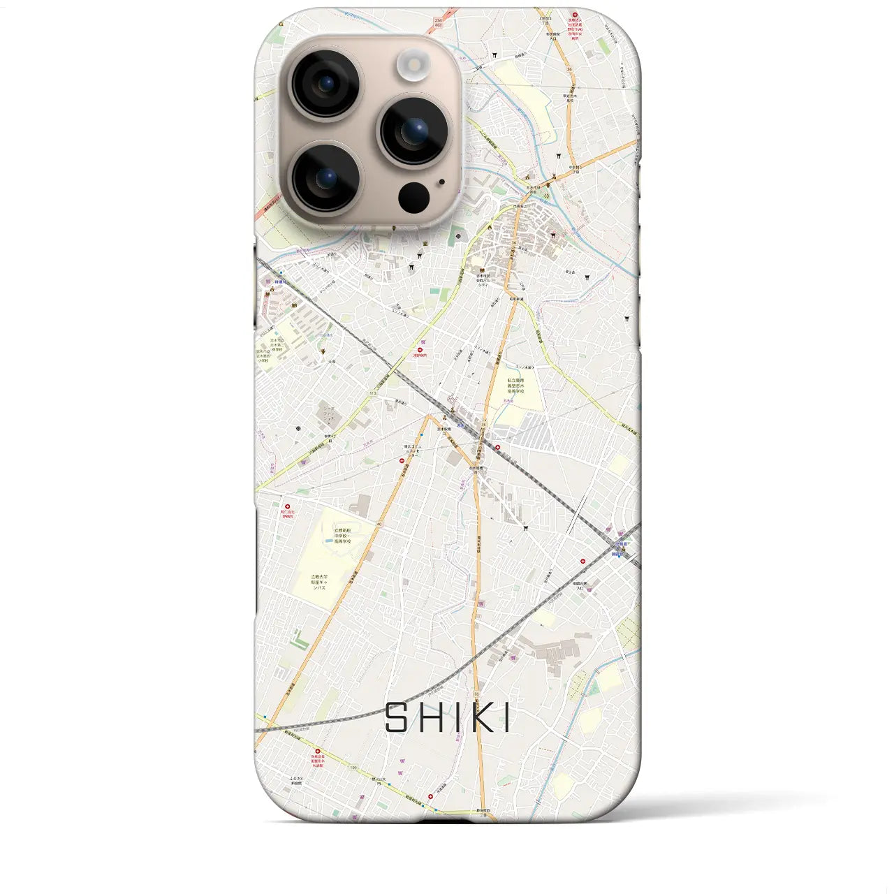 【志木(埼玉県)】地図柄iPhoneケース(バックカバータイプ)