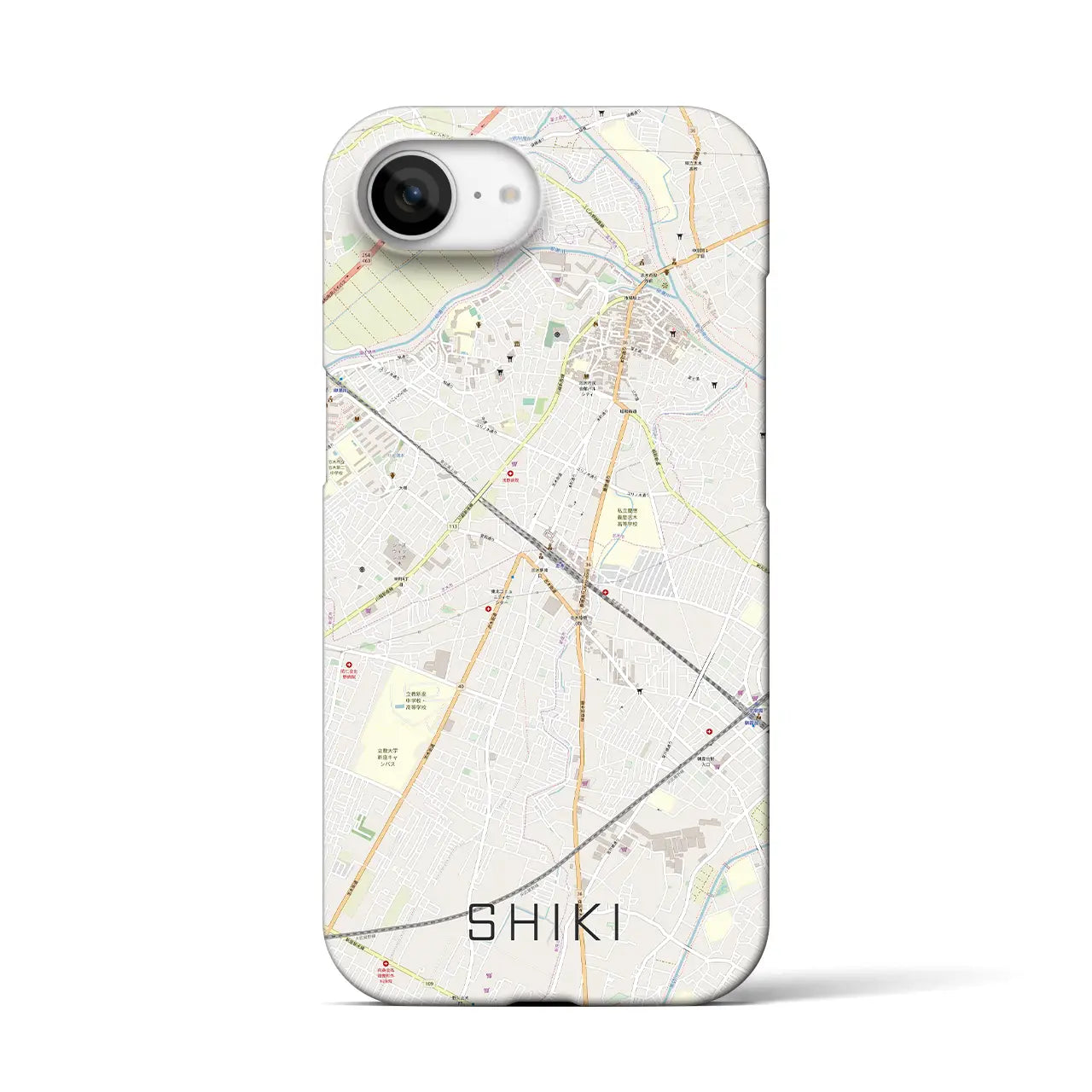 【志木(埼玉県)】地図柄iPhoneケース(バックカバータイプ)