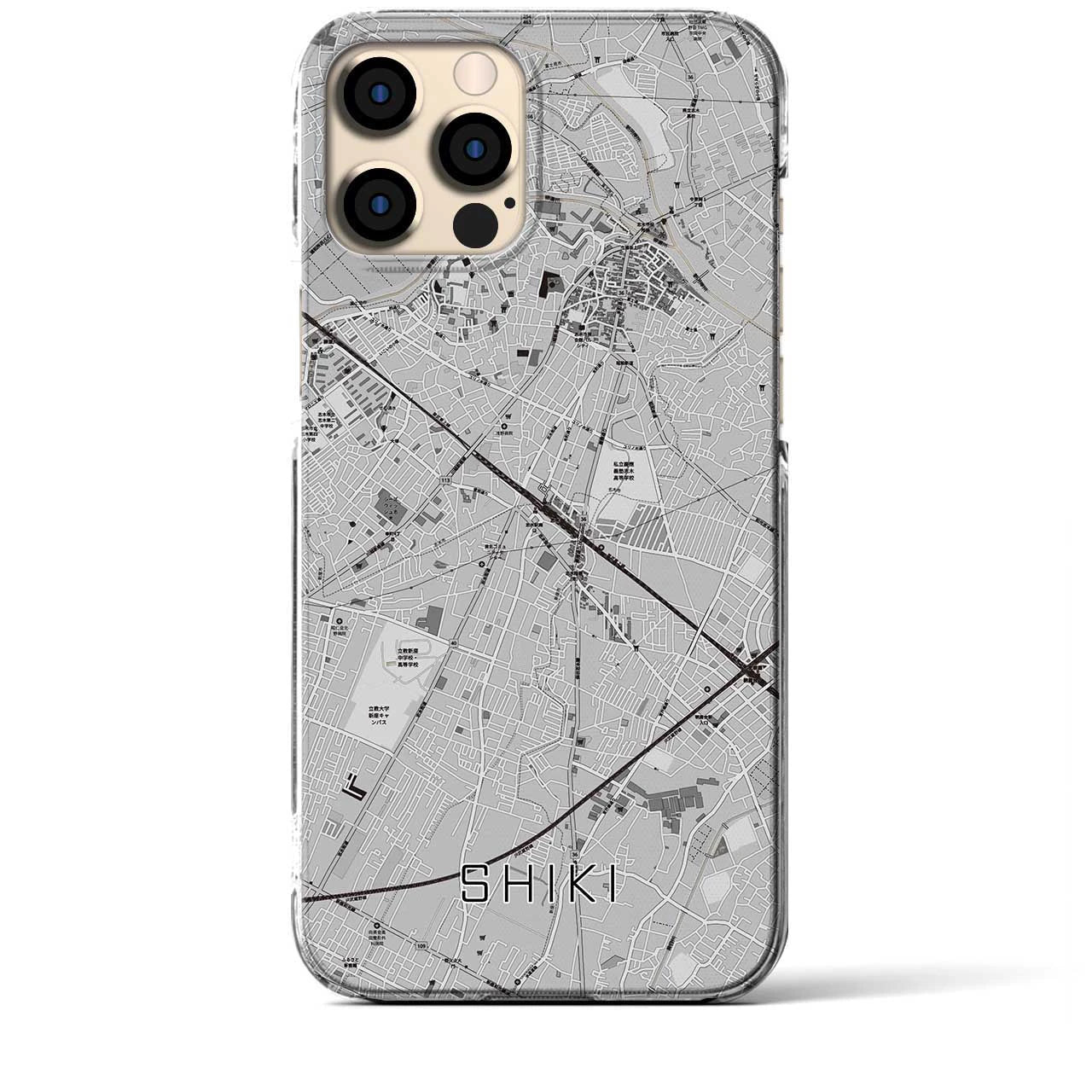 【志木(埼玉県)】地図柄iPhoneケース(クリアタイプ)