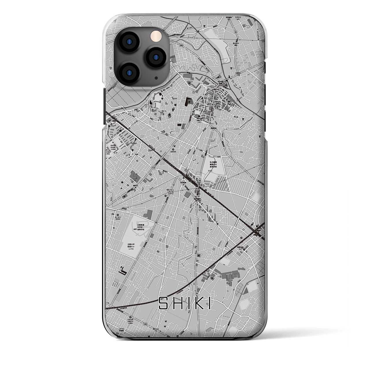 【志木(埼玉県)】地図柄iPhoneケース(クリアタイプ)