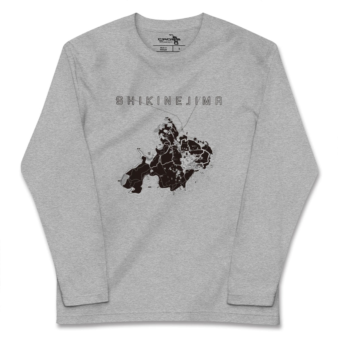【式根島(東京都)】地図柄ロングスリーブTシャツ
