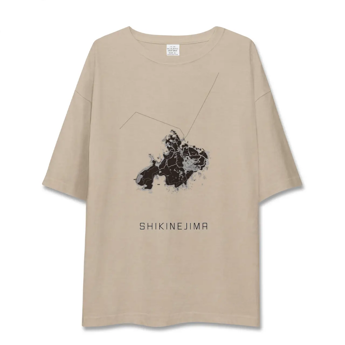 【式根島(東京都)】地図柄ビッグシルエットTシャツ