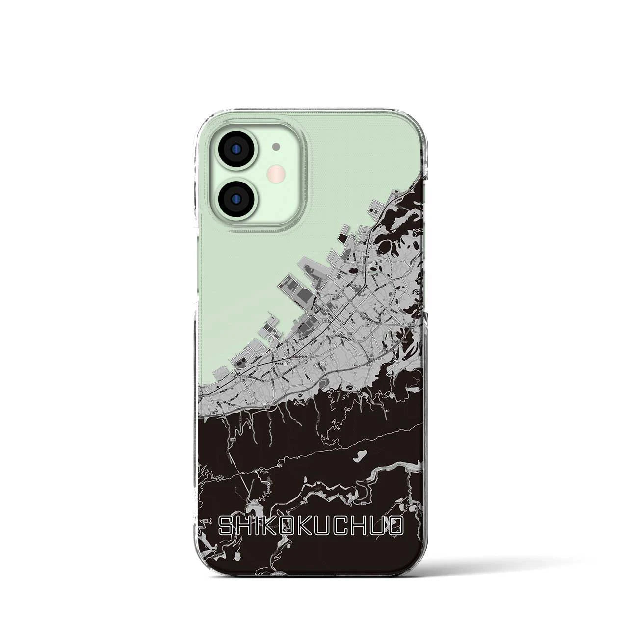 【四国中央(愛媛県)】地図柄iPhoneケース(クリアタイプ)