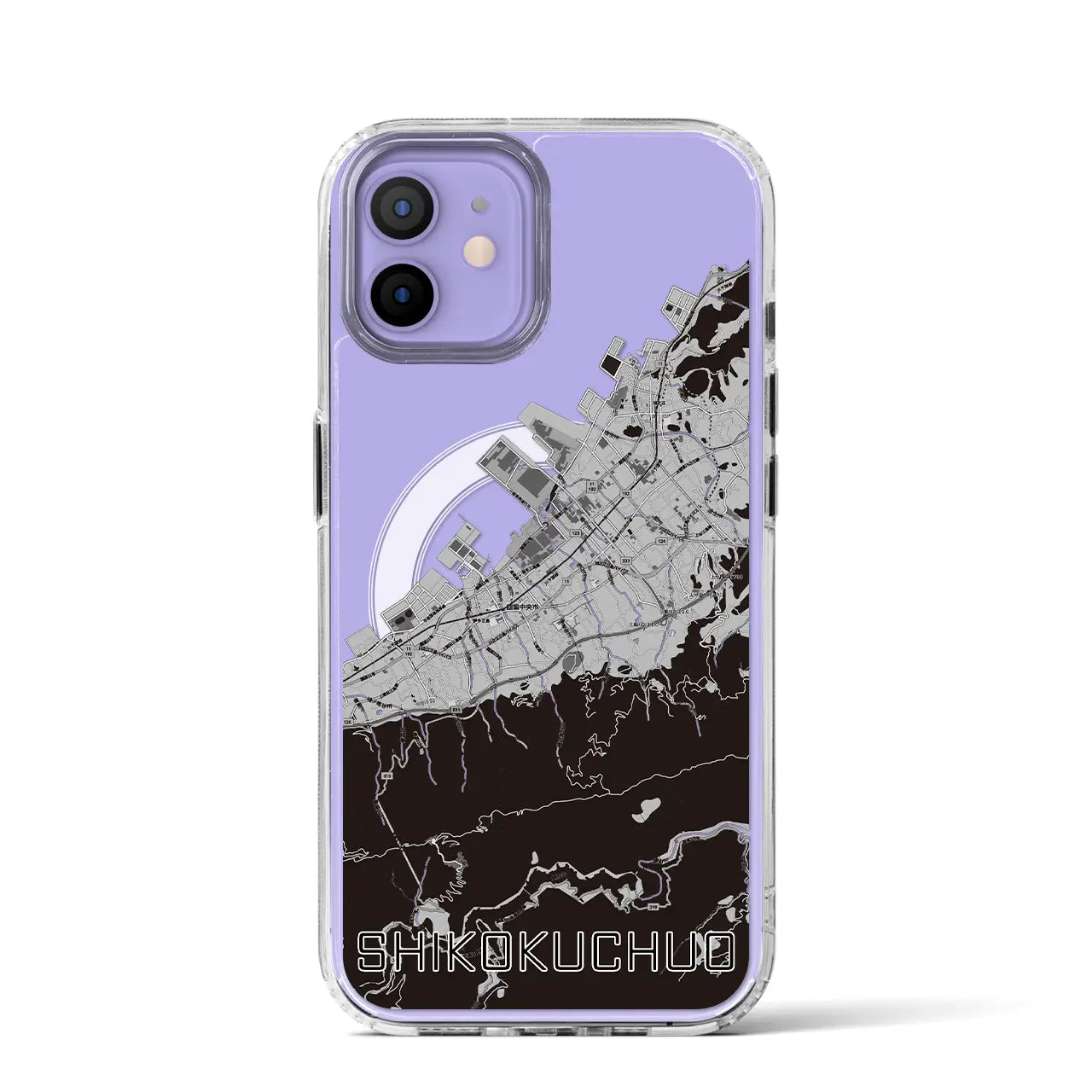 【四国中央(愛媛県)】地図柄iPhoneケース(MagSafeタイプ)