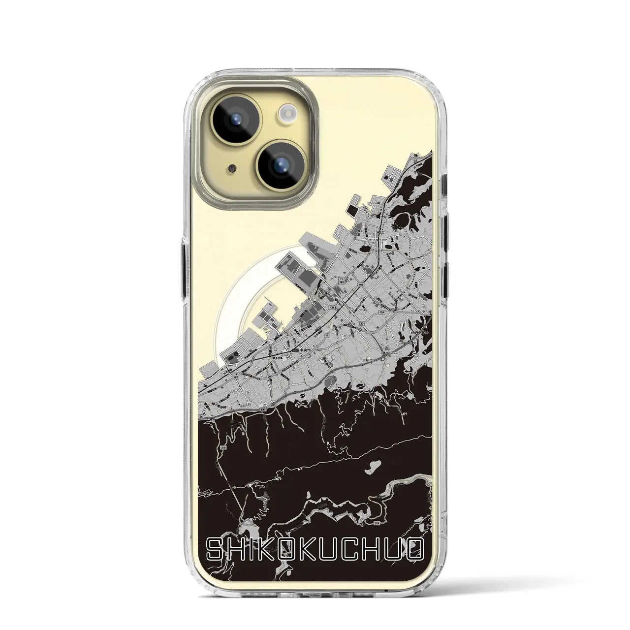 【四国中央(愛媛県)】地図柄iPhoneケース(MagSafeタイプ)