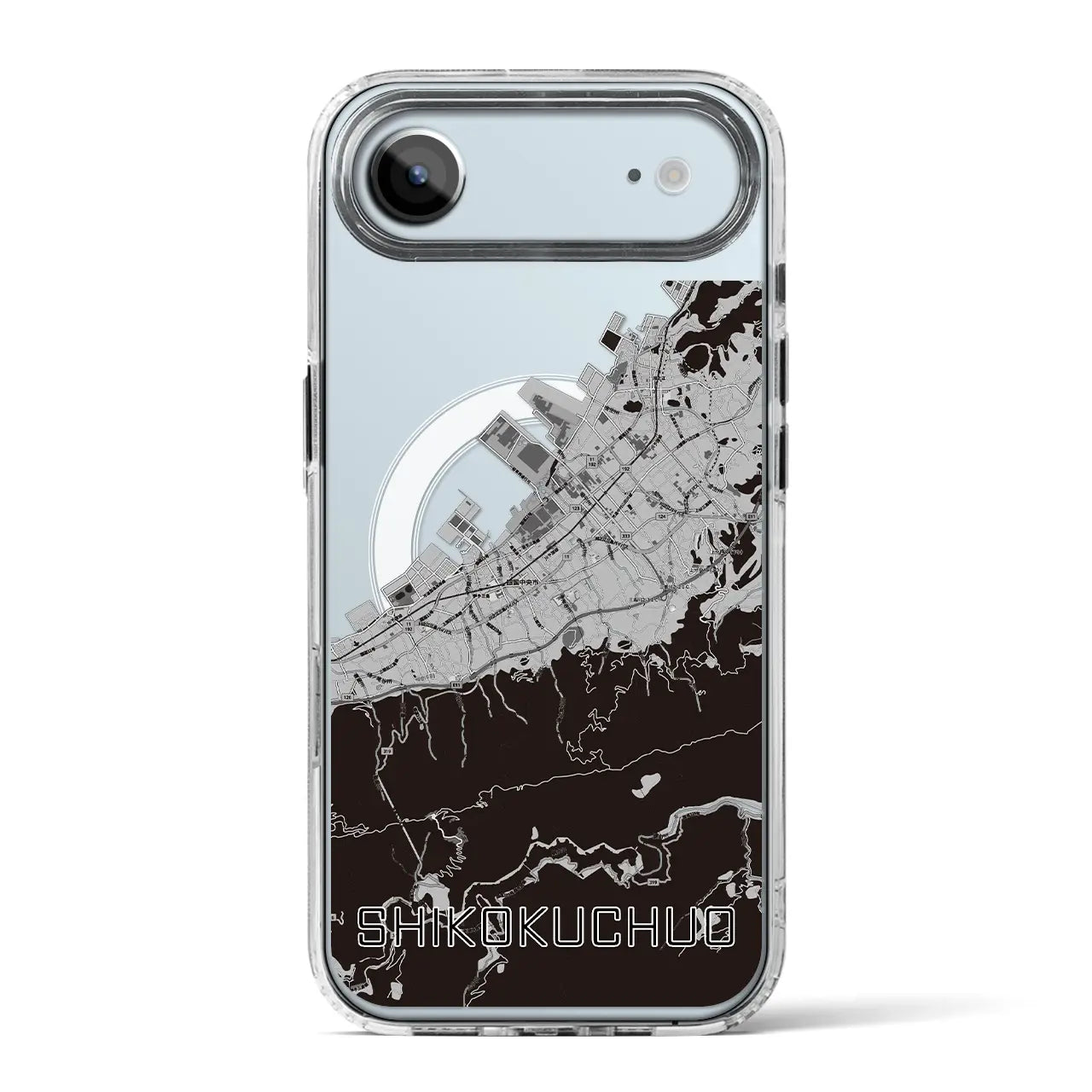 【四国中央(愛媛県)】地図柄iPhoneケース(MagSafeタイプ)