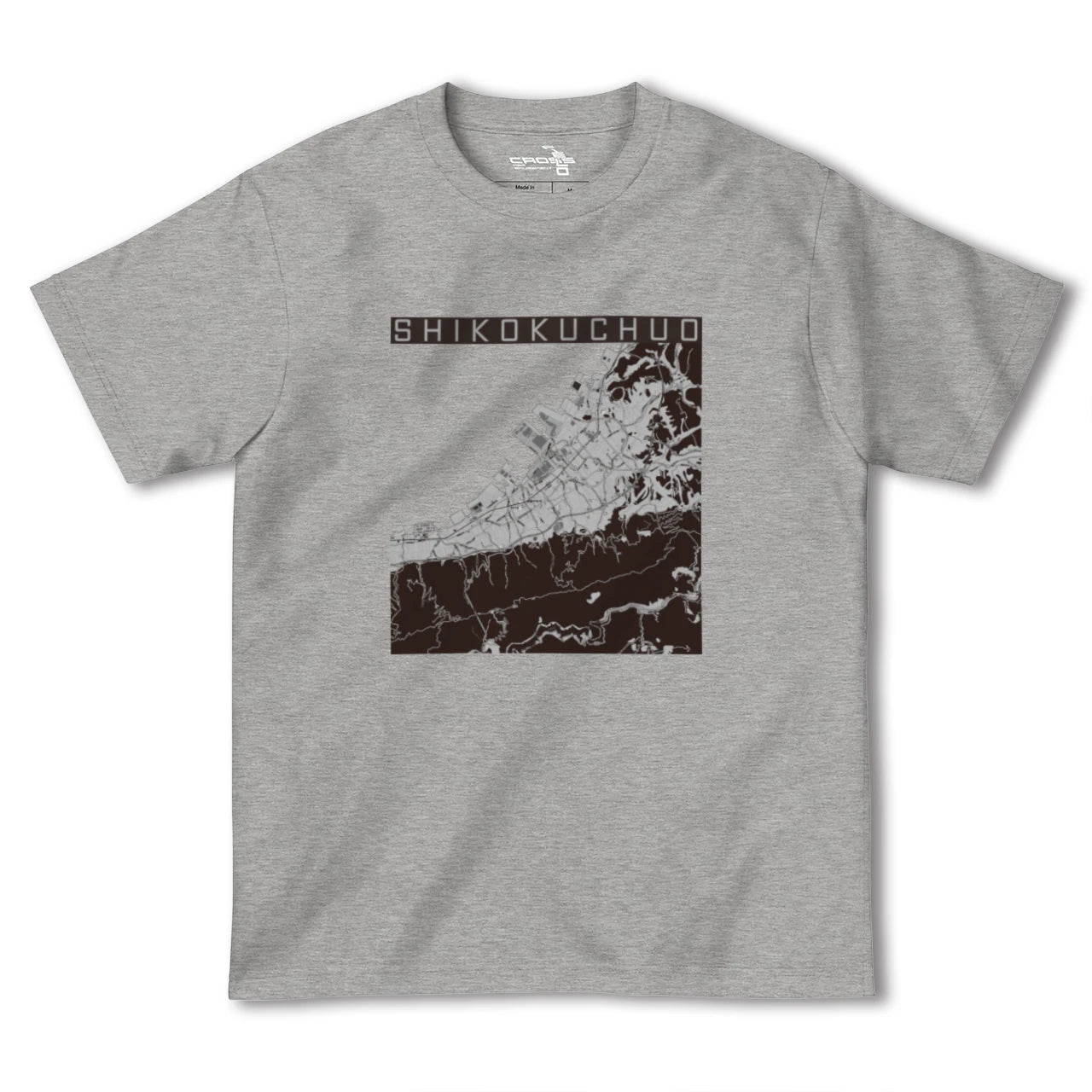 【四国中央(愛媛県)】地図柄ヘビーウェイトTシャツ