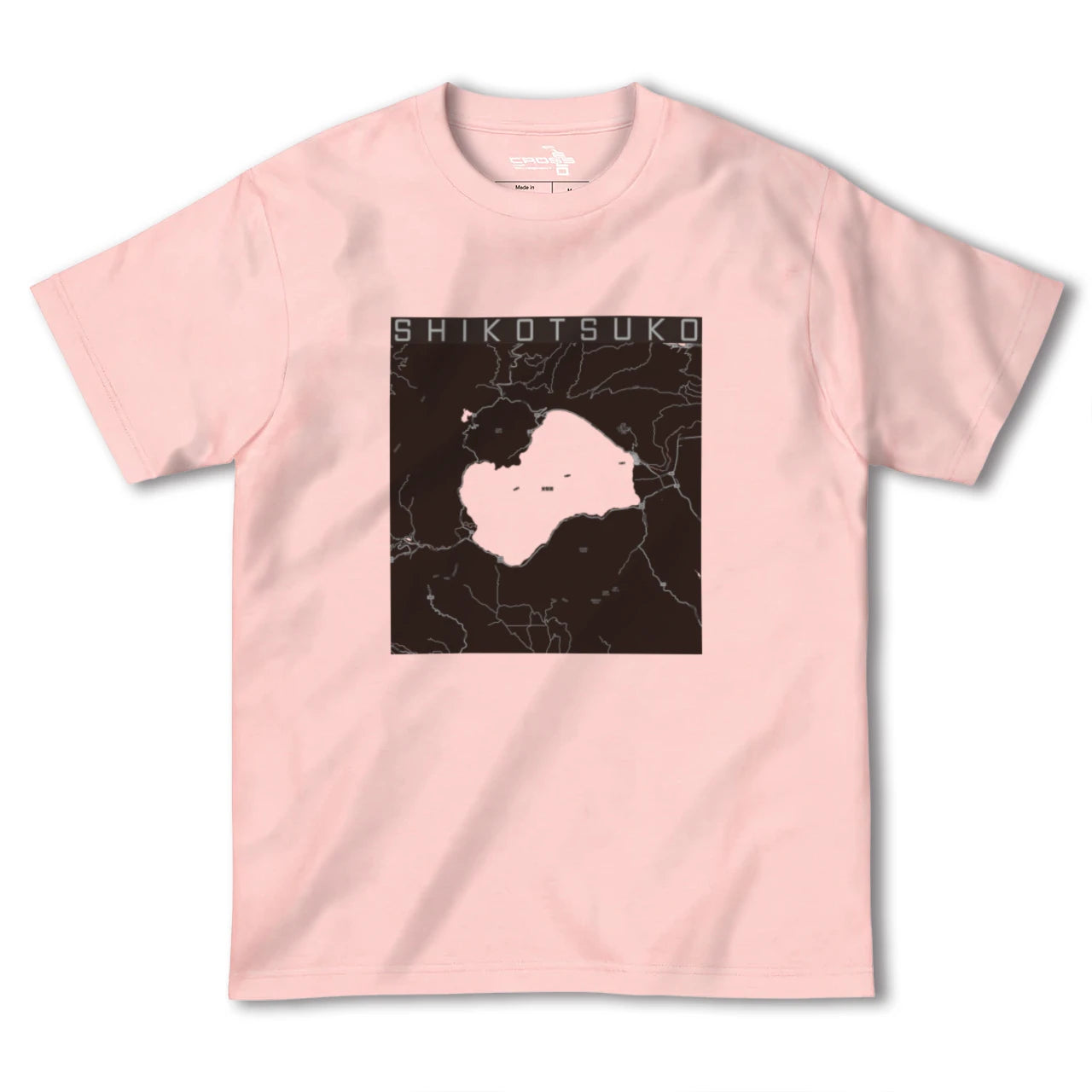 【支笏湖(北海道)】地図柄ヘビーウェイトTシャツ