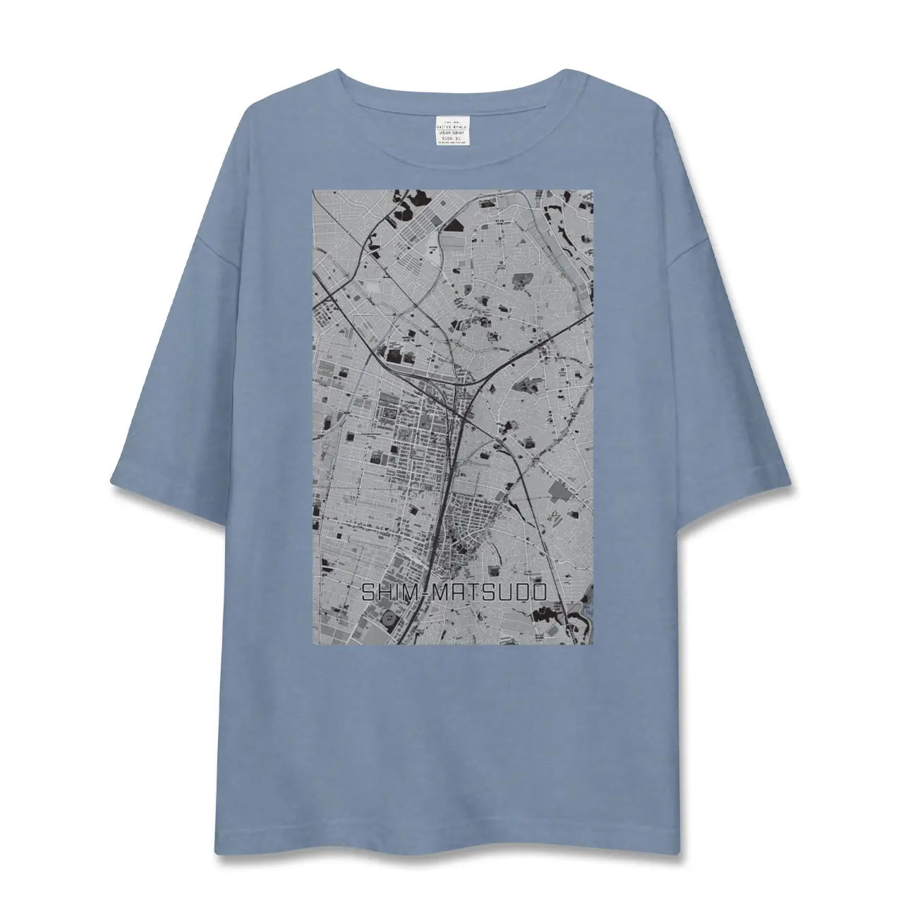 【新松戸(千葉県)】地図柄ビッグシルエットTシャツ
