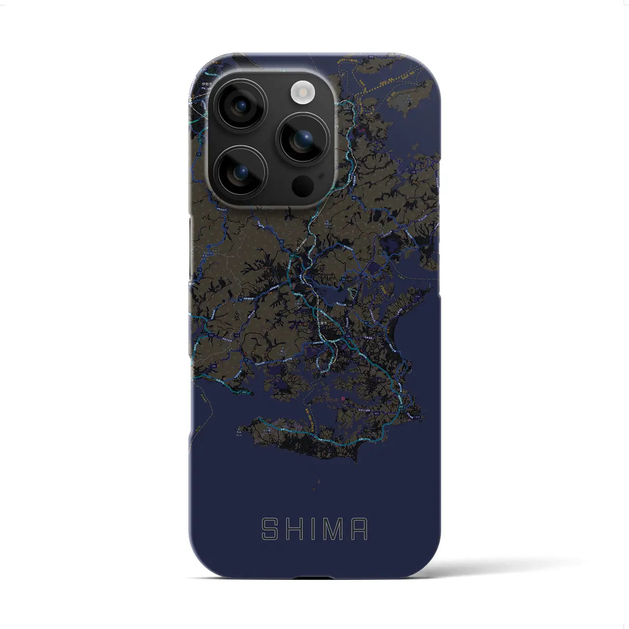 【志摩(三重県)】地図柄iPhoneケース(バックカバータイプ)