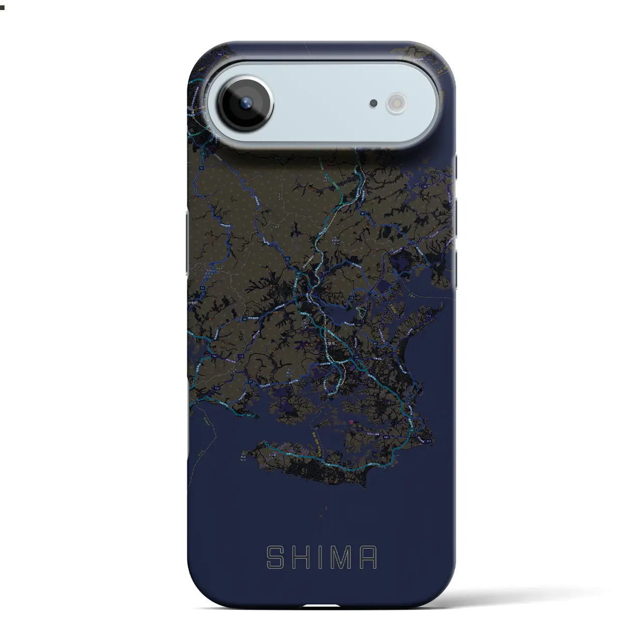 【志摩(三重県)】地図柄iPhoneケース(バックカバータイプ)