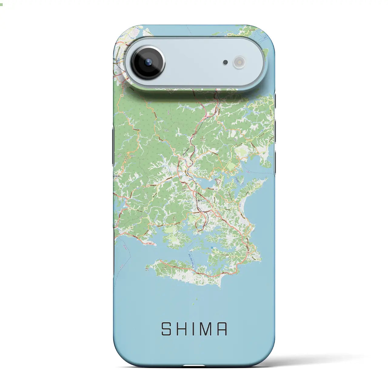 【志摩(三重県)】地図柄iPhoneケース(バックカバータイプ)