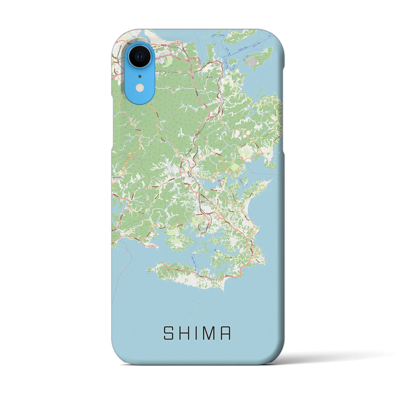 【志摩(三重県)】地図柄iPhoneケース(バックカバータイプ)